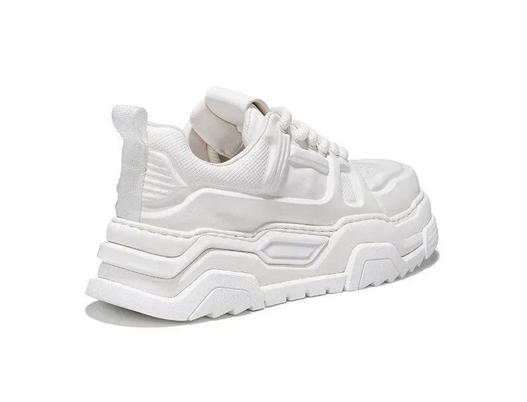 Designer Mens White Chunky Dad Shoes Sports Casual Sneakers Breathable Thick Sole Fashion Skateboarding Shoes Ready to Ship