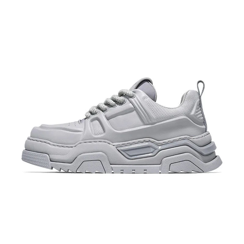 Designer Mens White Chunky Dad Shoes Sports Casual Sneakers Breathable Thick Sole Fashion Skateboarding Shoes Ready to Ship