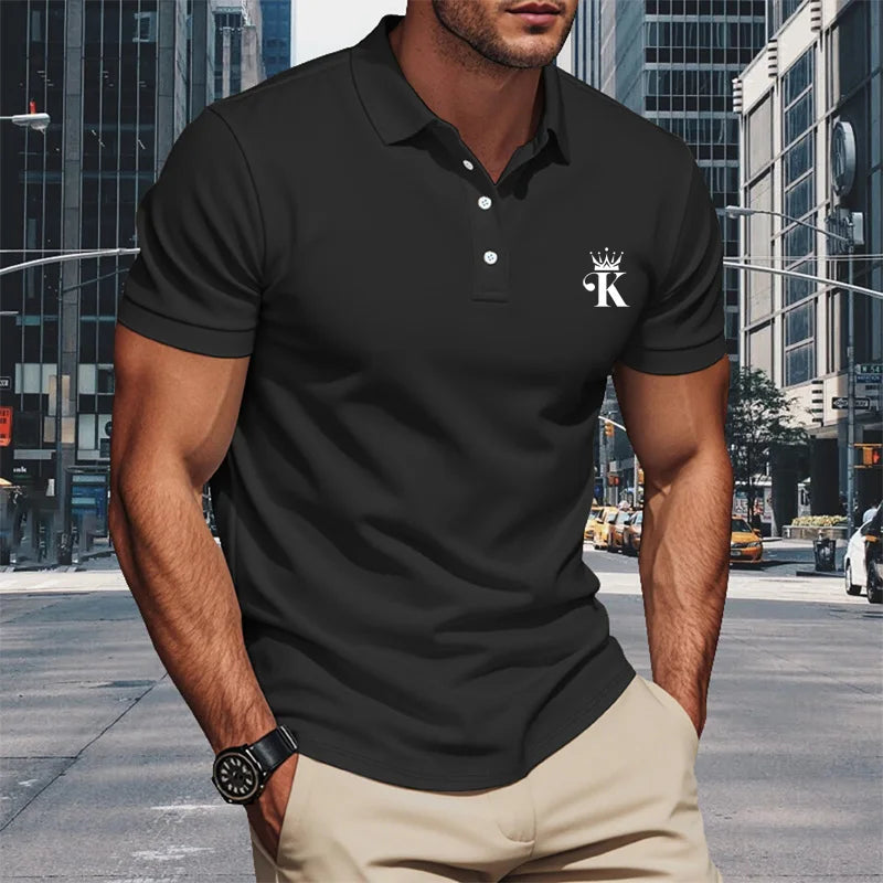 Men Polo Shirt Short Sleeve Breathable Soft Regular Fit Casual Business Golf Summer Daily Work Outdoor Lightweight Basic Tops