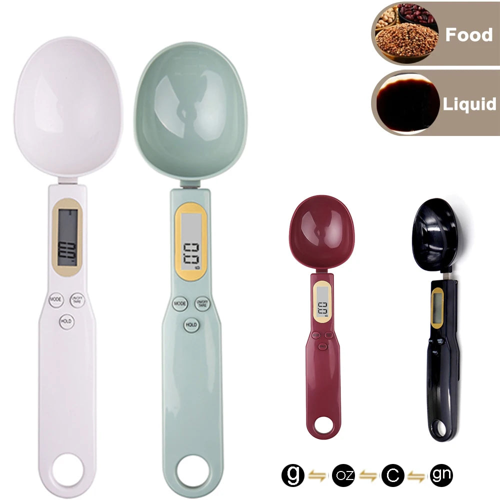 500g/0.1g Digital Scale Electronic Measuring Spoon Scale LCD Display Food Scale Mini Kitchen Tool for Milk Coffee Measuring