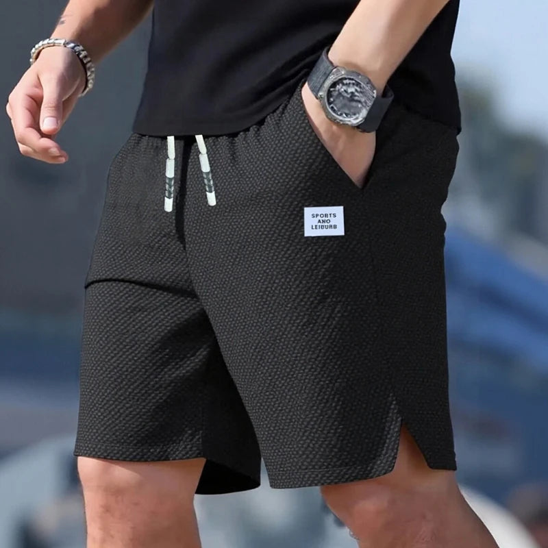 Men's Shorts, Men's Casual Pants, Men's Beach Shorts, Men's Sports Shorts, New Fashionable Textured Fabric, Breathable Pants, Suitable for Daily Casual Wear and Sports