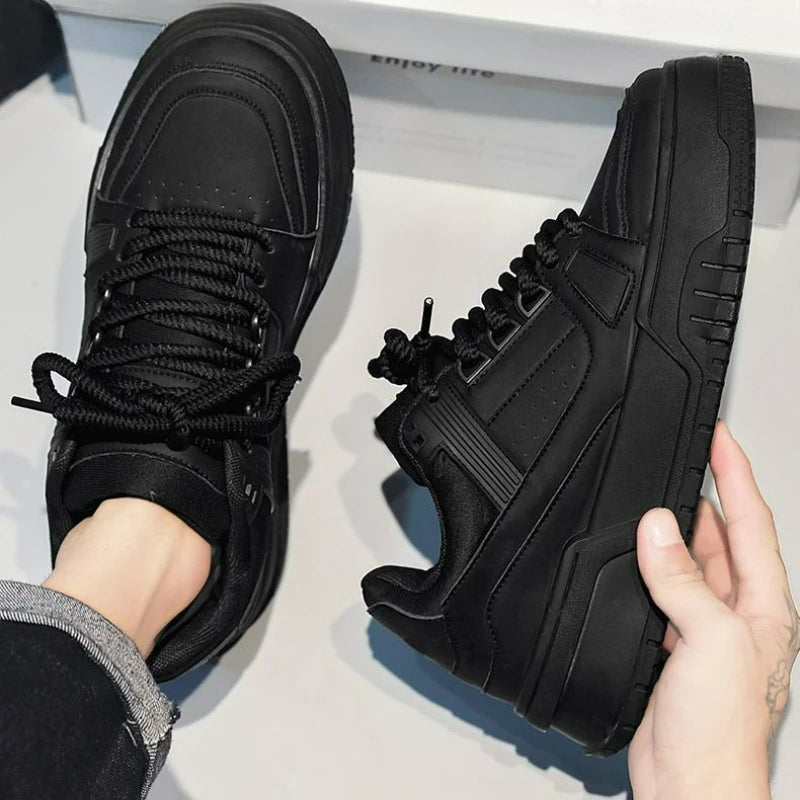 Men's Sneakers Outdoor Casual Shoes Fashion Increase Height White Shoes Lace-up Male Running Shoe Platform Lightweight Men Shoes