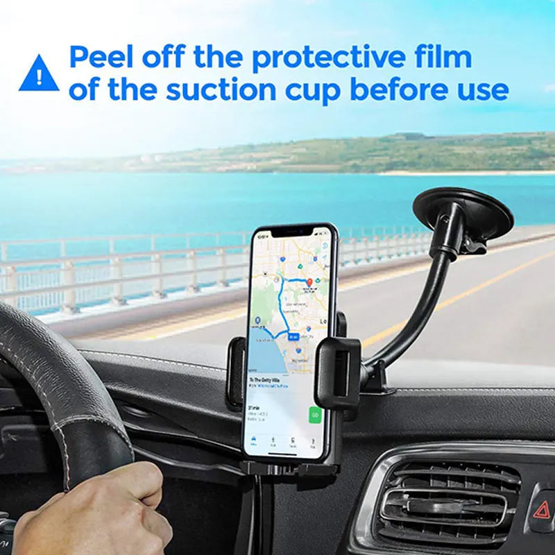 Long Arm Car 360 Rotation Phone Holder Windshield Dashboard Suction Cup Mount Auto Smartphone Sucker Support Stand. Universal Car Phone holder