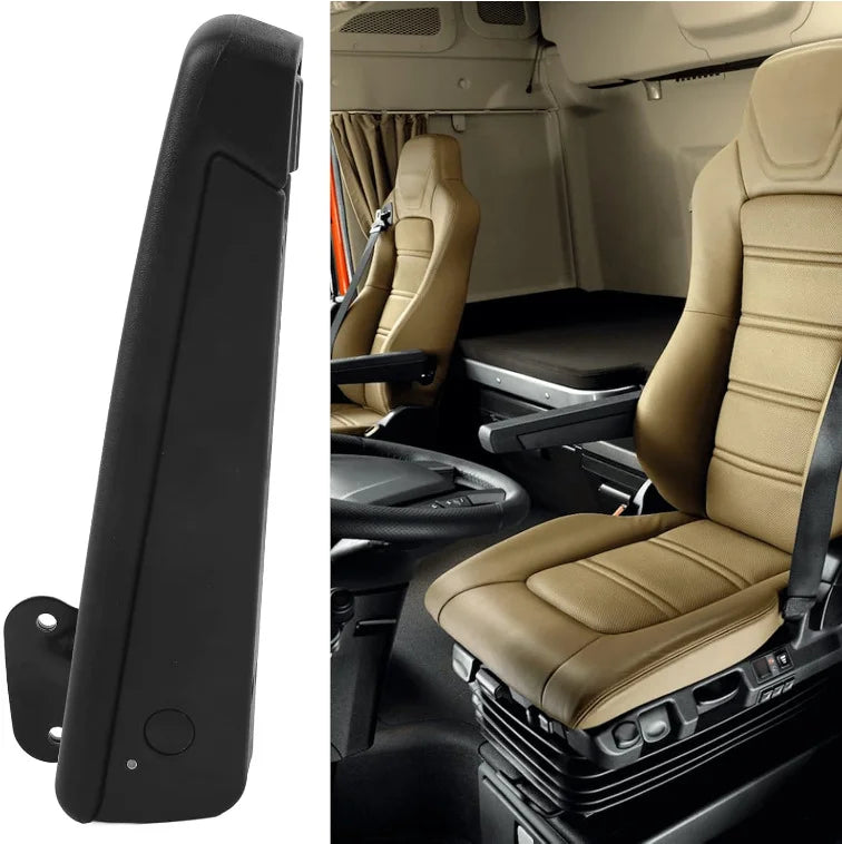 Car Seat Armrest Car Adjustable Seat Armrest Left/Right Shock Resistant Sponge Black For Automobiles Trucks Seat Arm Rest