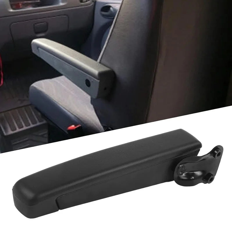Car Seat Armrest Car Adjustable Seat Armrest Left/Right Shock Resistant Sponge Black For Automobiles Trucks Seat Arm Rest