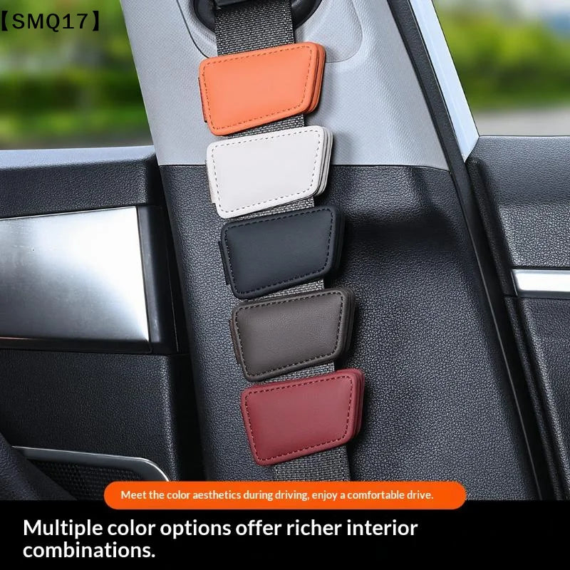 Car Magnetic Adjuster Safety Seat Belt Buckle Clip Non-Slip Design Seatbelt Stopper Reduces Pressure Auto Accessories【SMQ】