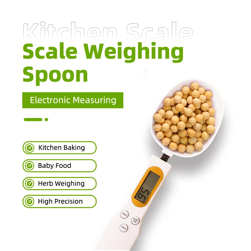 Scale Weighing Spoon Electronic Measuring Kitchen Scale Measuring Spoon G Coffee Powder Scale Baking Scale Precise Measuring