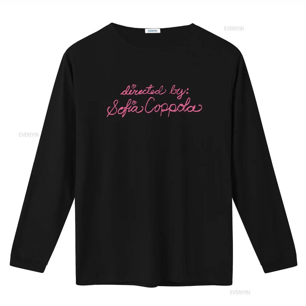 Stylish Directed By Sofia Coppola T Shirt for Fashion Lovers vintage Washed Slightly streetwear graphic Comfortable