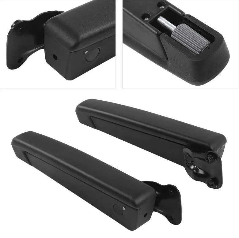 Car Seat Armrest Car Adjustable Seat Armrest Left/Right Shock Resistant Sponge Black For Automobiles Trucks Seat Arm Rest