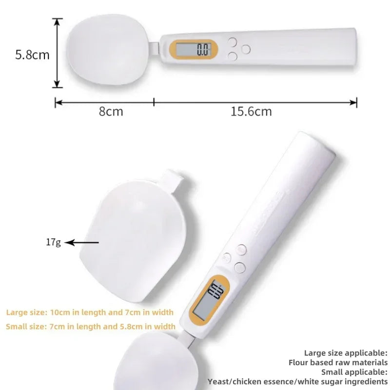 NEW Spoon Scale USB Rechargeable Complementary Food Weighing 0.1g Mini Electronic Scale Kitchen Baking Weighing Scale Food Scale