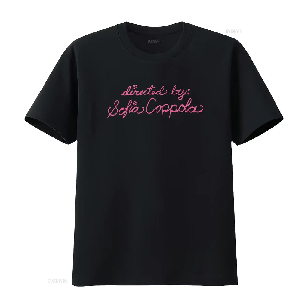 Stylish Directed By Sofia Coppola T Shirt for Fashion Lovers vintage Washed Slightly streetwear graphic Comfortable