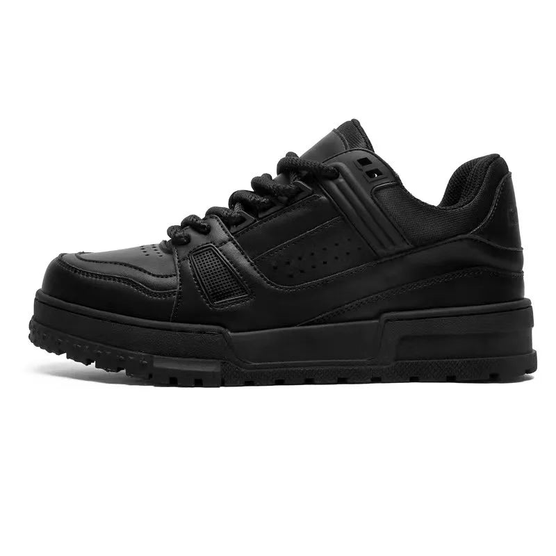 2025 Men's Thick Sole Increase New Breathable Student Casual Sports Shoes Non-slip Walking Walking Shoes Men's Vulcanized Shoes