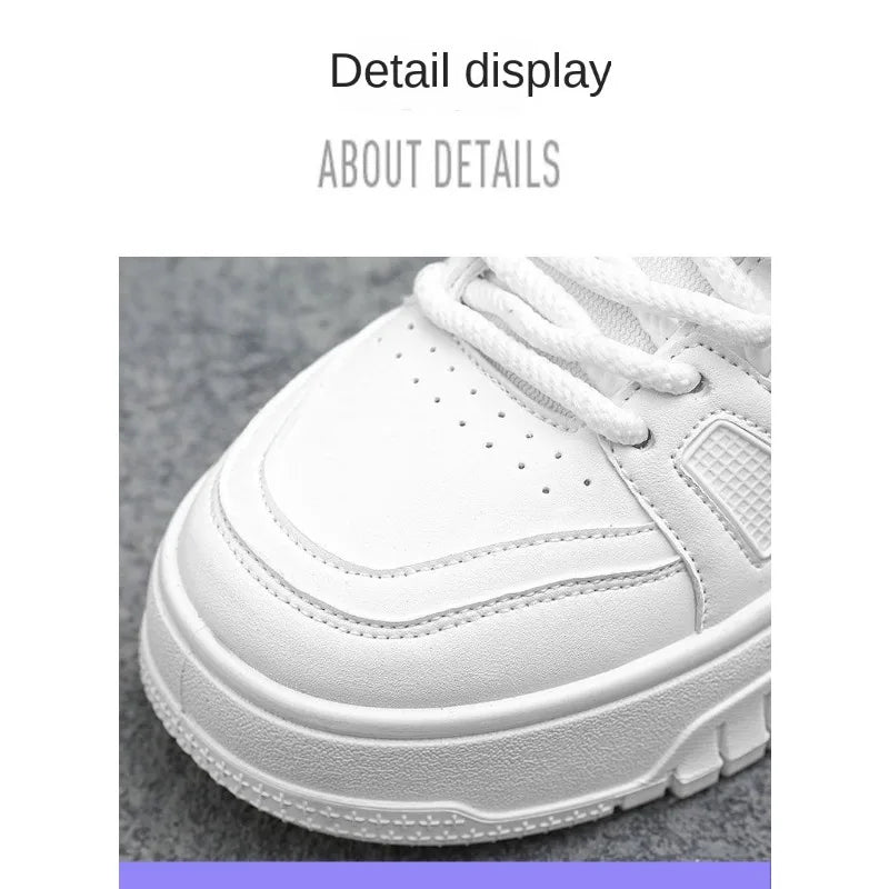 Men's Spring Autumn Unique Design Versatile Casual Pure Black Sneakers Teen Sports Thick Bottom Heightening Trendy Loers