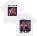 Shakira World Tour Merch T-shirts Men Women Oversized Fashion Retro Streetwear Y2k Short Sleeve Cotton Female Male Clothing