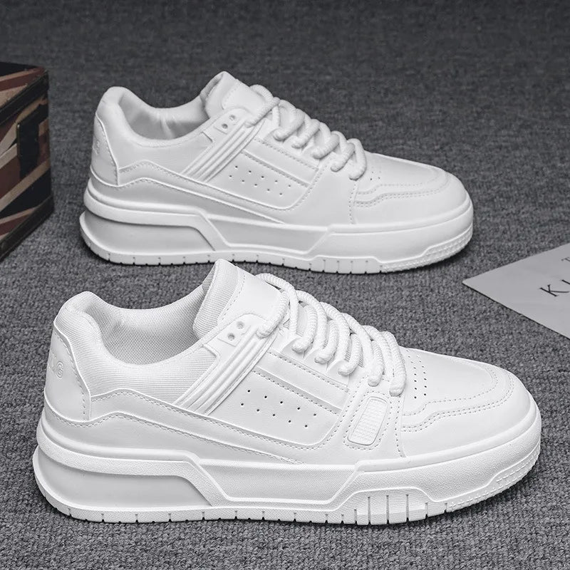 Men's Sneakers Outdoor Casual Shoes Fashion Increase Height White Shoes Lace-up Male Running Shoe Platform Lightweight Men Shoes