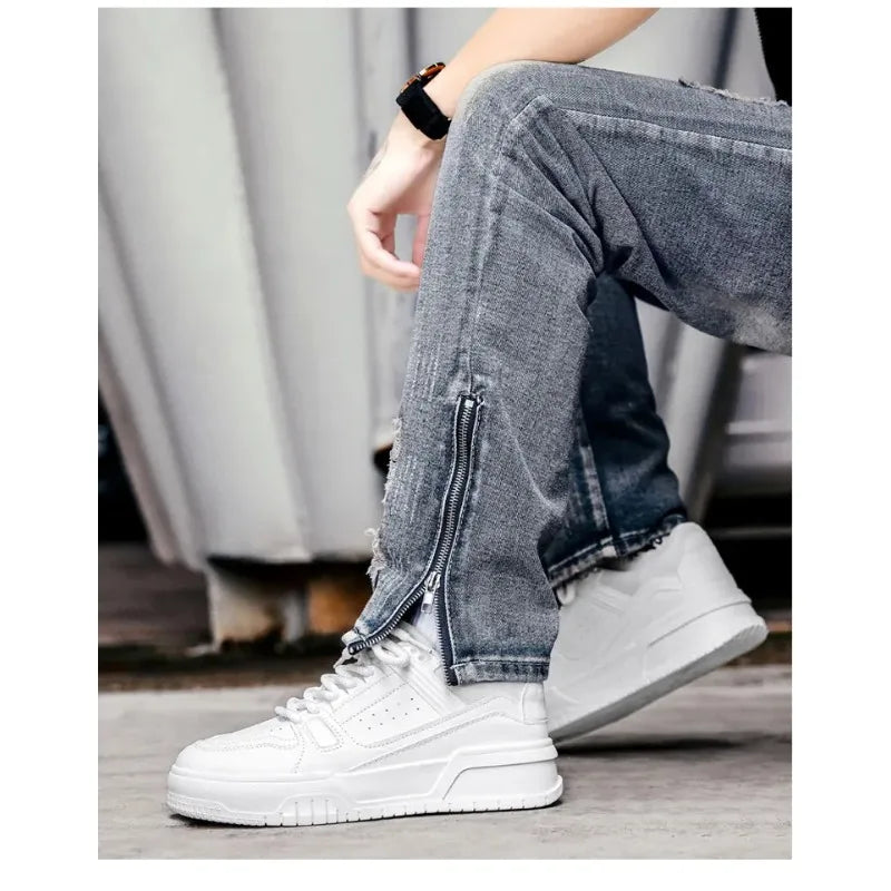 2026 New Spring men's New Lightweight breathable Shoes Men's Trendy Versatile Thick soled Anti slip Sports Shoes Casual sneakers