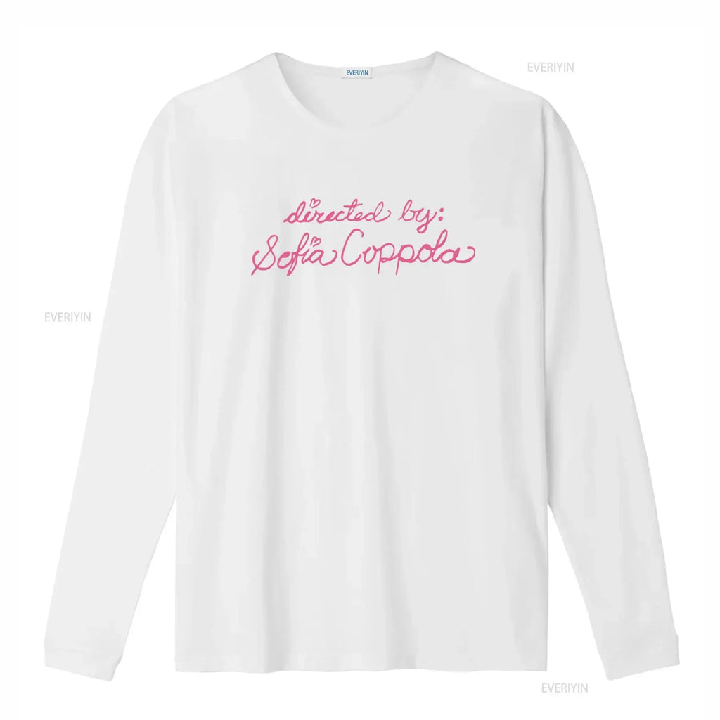Stylish Directed By Sofia Coppola T Shirt for Fashion Lovers vintage Washed Slightly streetwear graphic Comfortable