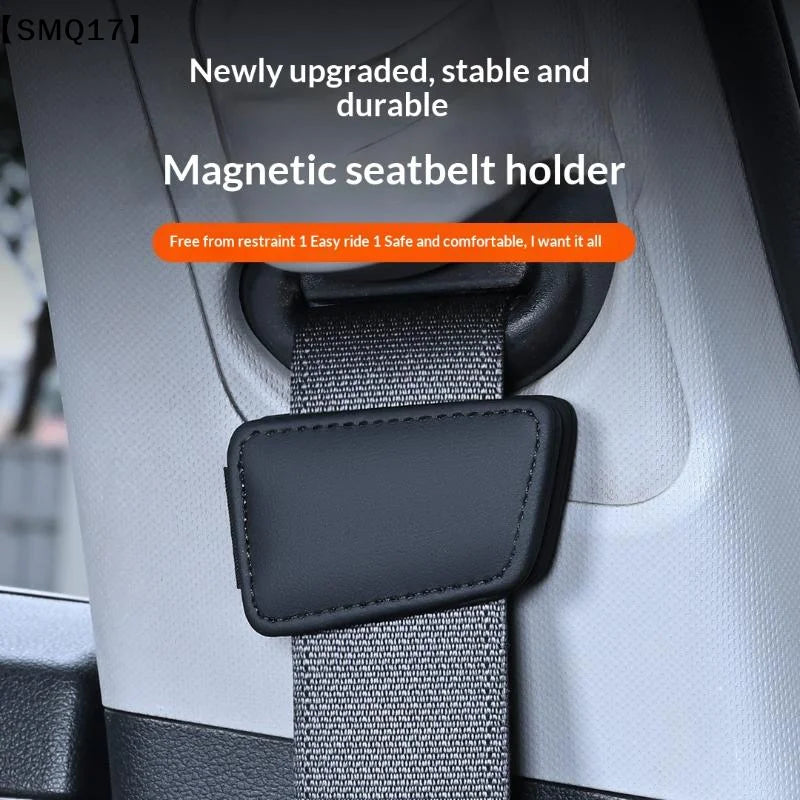 Car Magnetic Adjuster Safety Seat Belt Buckle Clip Non-Slip Design Seatbelt Stopper Reduces Pressure Auto Accessories【SMQ】